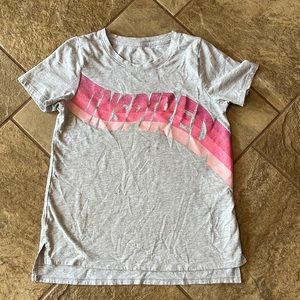 + ATHLETIC WORKS + Inspired Glitter T-Shirt